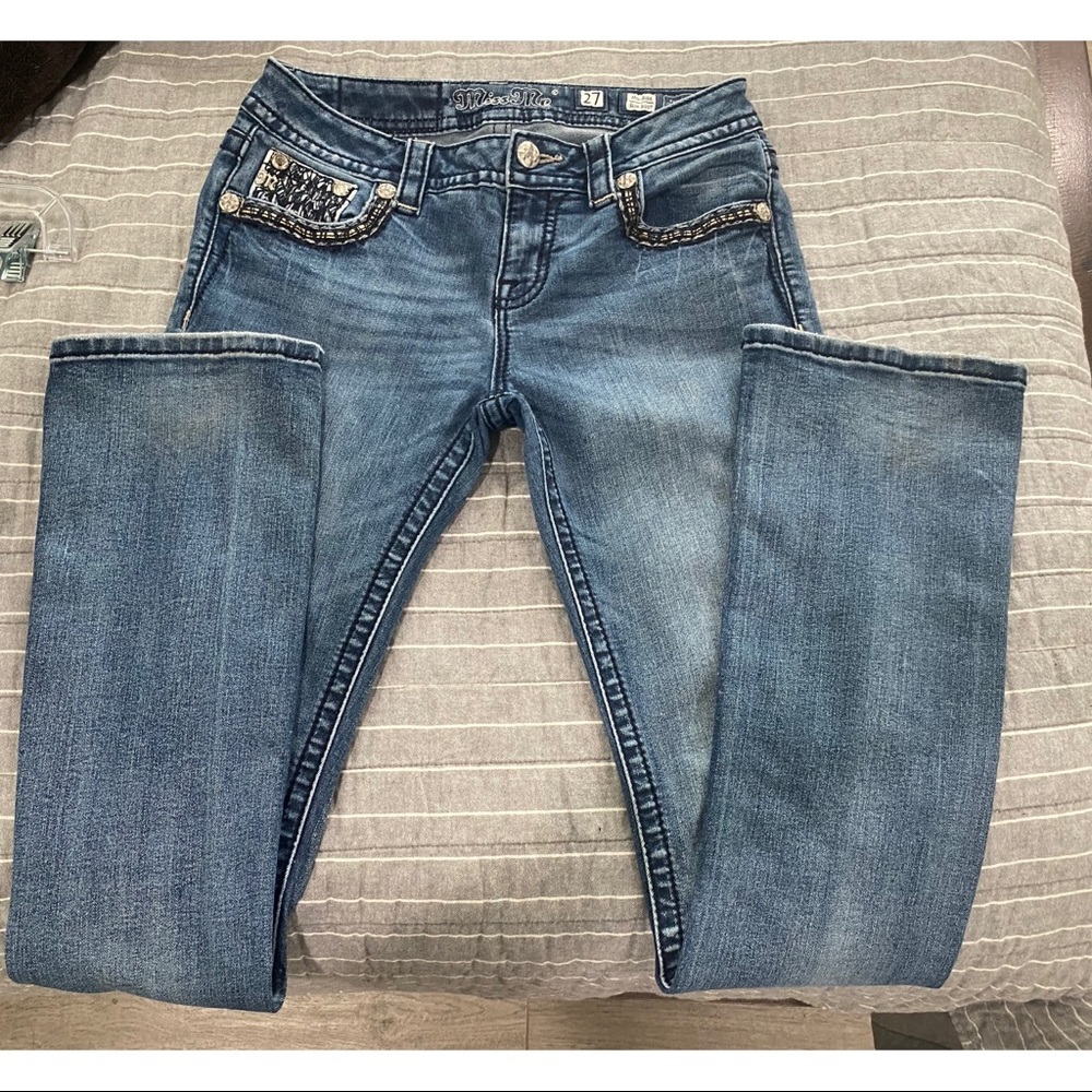 Size 27 Miss me jeans normal wear